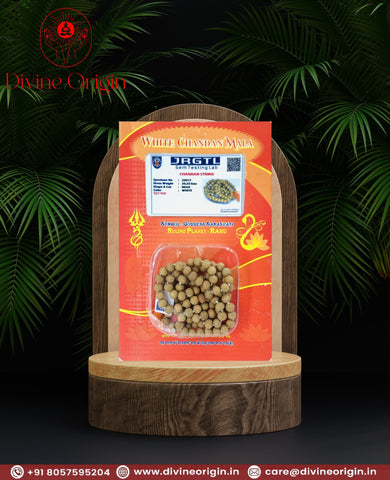 Original White Sandalwood Mala Chandan Mala Original White Sandalwood Mala Chandan Mala