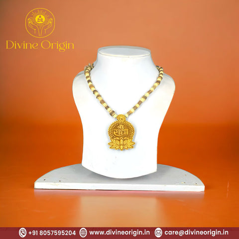 Tulsi Mala With Shri Radha Pendent Tulsi Mala With Shri Radha Pendent