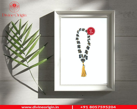 Tiger Eye Beats With White Magnate Beats Mala With Premium Pouch Tiger Eye Beats With White Magnate Beats Mala With Premium Pouch