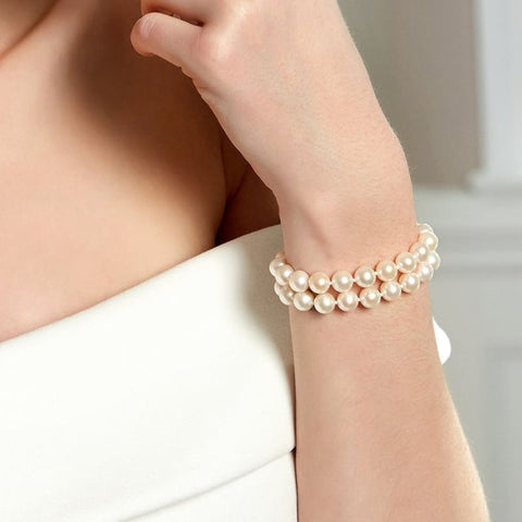 Pearl Double Strand Bracelet Pearl Double Strand Bracelet