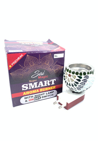Puja Electric Multicolour Dhoop Dani With On/Off Switch Puja Electric Multicolour Dhoop Dani With On/Off Switch