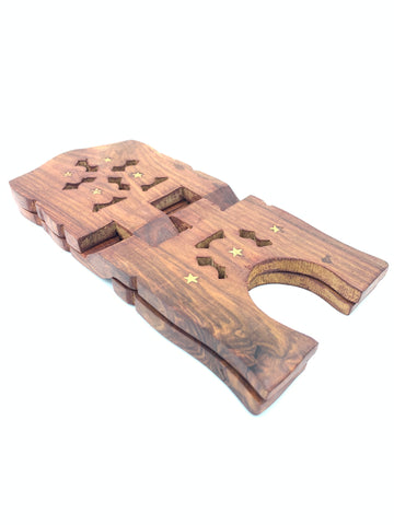Wooden Holy Book Stand(Rahal) (10inch) Wooden Holy Book Stand(Rahal) (10inch)
