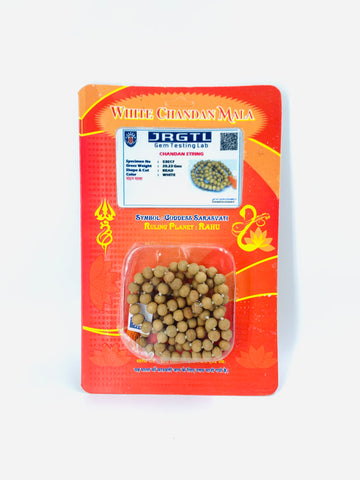 Original White Sandalwood Mala Chandan Mala Original White Sandalwood Mala Chandan Mala