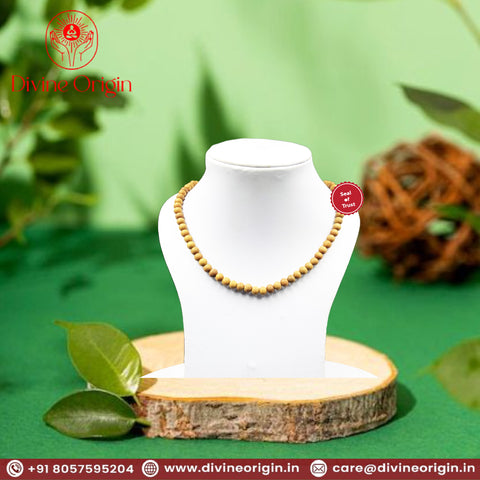 Original White sandalwood mala/White Chandan Mala Original White sandalwood mala/White Chandan Mala