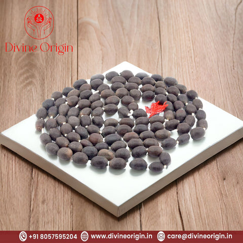 Kamal Gatta Mala with 108 Lotus Seeds (Black) Kamal Gatta Mala with 108 Lotus Seeds (Black)