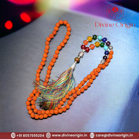 Exclusive Yoga Seven Chakra Mala (Rudraksha Beads) Exclusive Yoga Seven Chakra Mala (Rudraksha Beads)