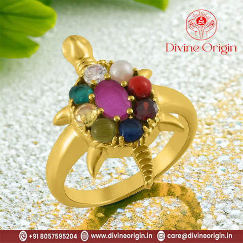 Navratan Tortoise Ring Navratan Tortoise Ring