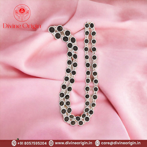 Original Shaligram Shila Kantha with Silver Cap Original Shaligram Shila Kantha with Silver Cap