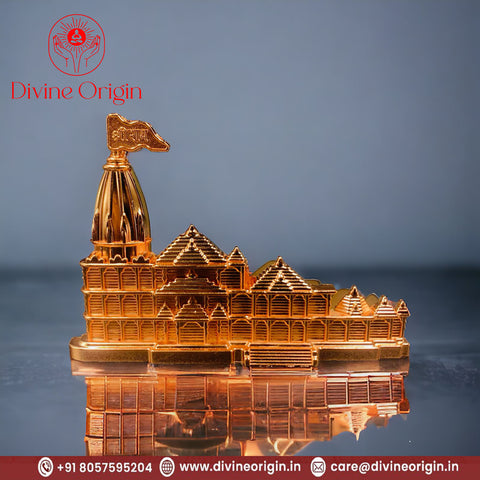 The Metal Shri Ram Mandir Visiting Card Stand The Metal Shri Ram Mandir Visiting Card Stand
