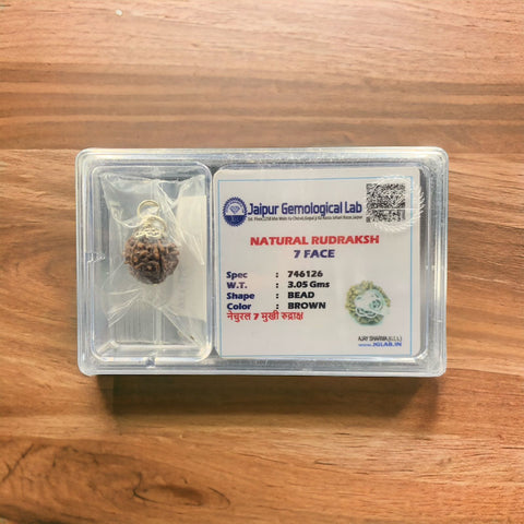 07 Faced Natural Nepali Rudraksha Beads with Silver Cap 07 Faced Natural Nepali Rudraksha Beads with Silver Cap