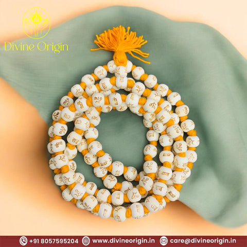 Shri Ram Naam Tulsi Mala 108 Beads Jaap Mala (10mm) Shri Ram Naam Tulsi Mala 108 Beads Jaap Mala (10mm)