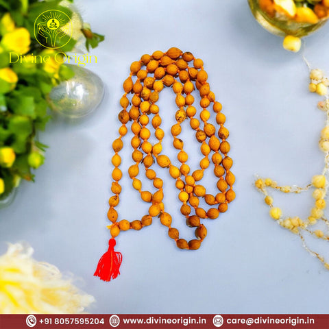 Elegant and Pure Putrajeeva Mala 108+1 Beads for Puja Elegant and Pure Putrajeeva Mala 108+1 Beads for Puja