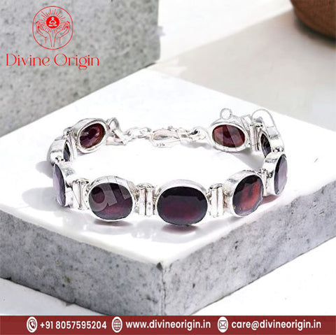 Hessonite Gemstone Bracelet Hessonite Gemstone Bracelet
