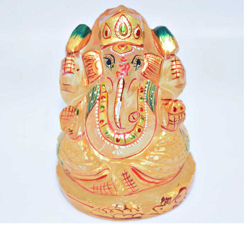 Ganesha Idol In Rose Quartz Ganesha Idol In Rose Quartz