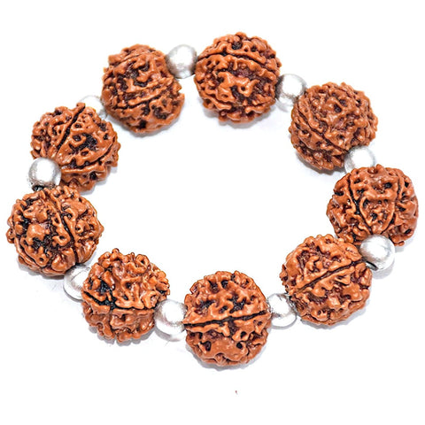 Charming 5 Mukhi Rudraksha & Parad beads Bracelet Charming 5 Mukhi Rudraksha & Parad beads Bracelet