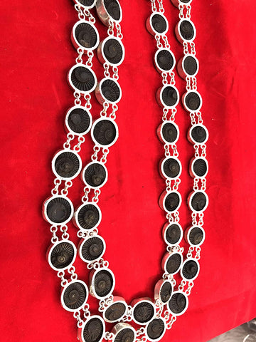 Original Shaligram Shila Kantha with Silver Cap Original Shaligram Shila Kantha with Silver Cap