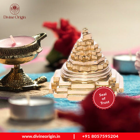 Brass meru Shree Yantra Brass meru Shree Yantra