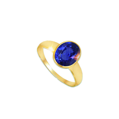 Certified Blue Sapphire 5.25ratti Asthdhatu Astrology Ring