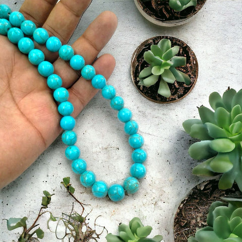 Turquoise/Firoza Hand Knotted Mala