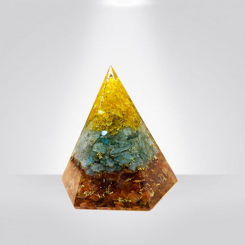 Amogeeli Crystal Energy Pyramid Healing Stone