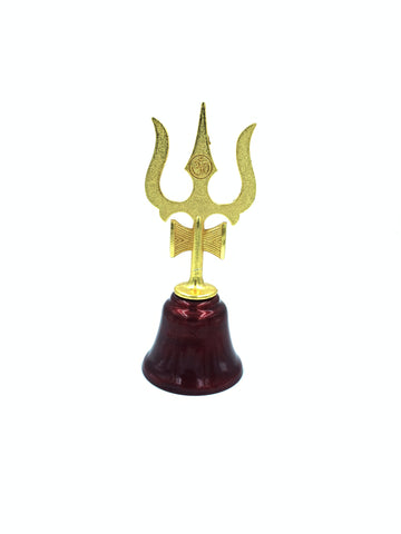 Trishul Shape Mandir Worship Bell Use For Puja