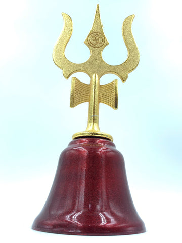 Trishul Shape Mandir Worship Bell Use For Puja