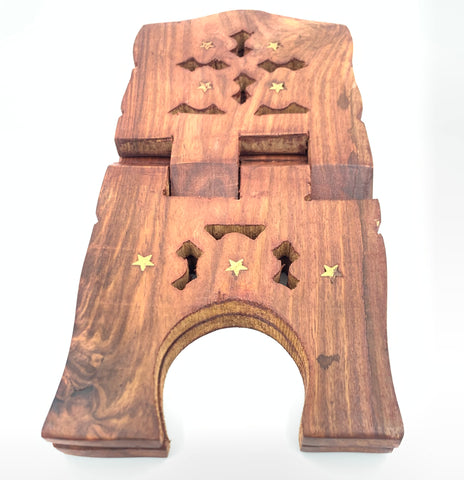 Wooden Holy Book Stand(Rahal) (10inch)