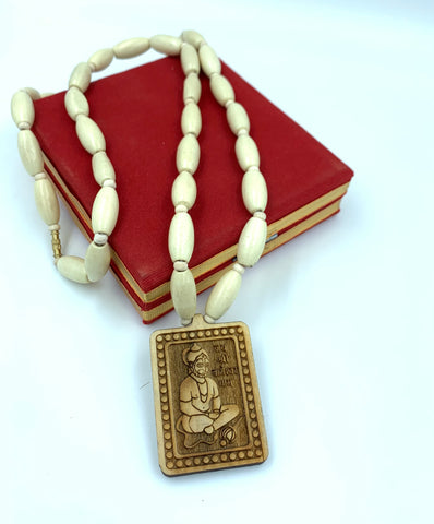 Shri Bageshwar Dham Tulsi Mala With Wooden Hanuman ji locket