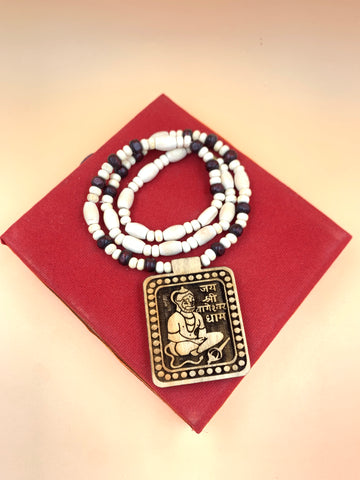 Shri Bageshwar Dham Tulsi Mala With Wooden Hanuman ji locket