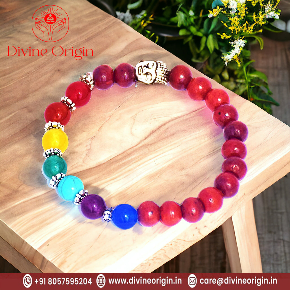 7 chakra Balancing Healing yoga Bracelet