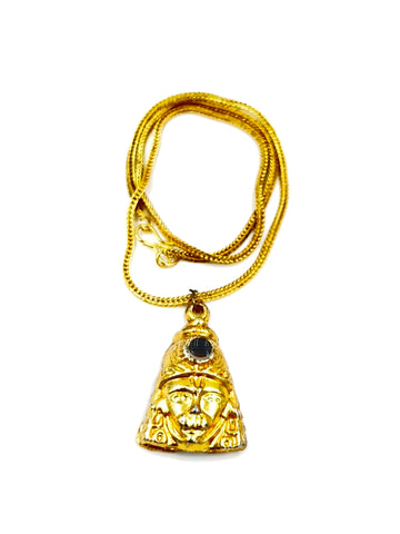 Hanuman Chalisa Locket With Human Chalisa Printed On Optical Lens With Golden Plated Chain