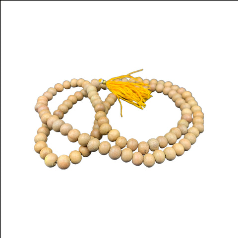 Original White sandalwood mala/White Chandan Mala