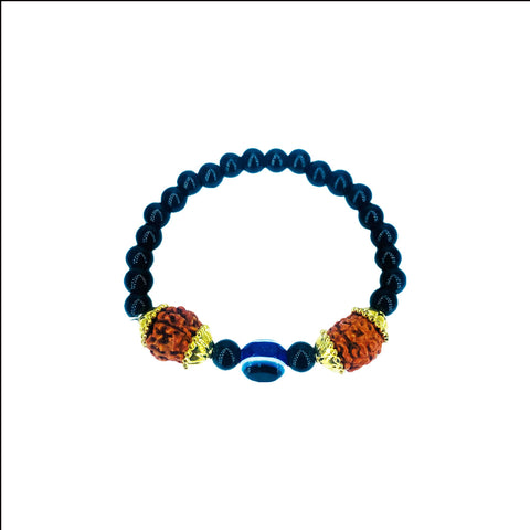 Rudraksh & Evil Eye Bracelet ( Pack of 5 pics)