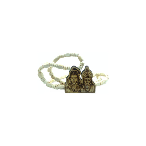 Tulsi Locket Mala With Shiv Parvati Locket