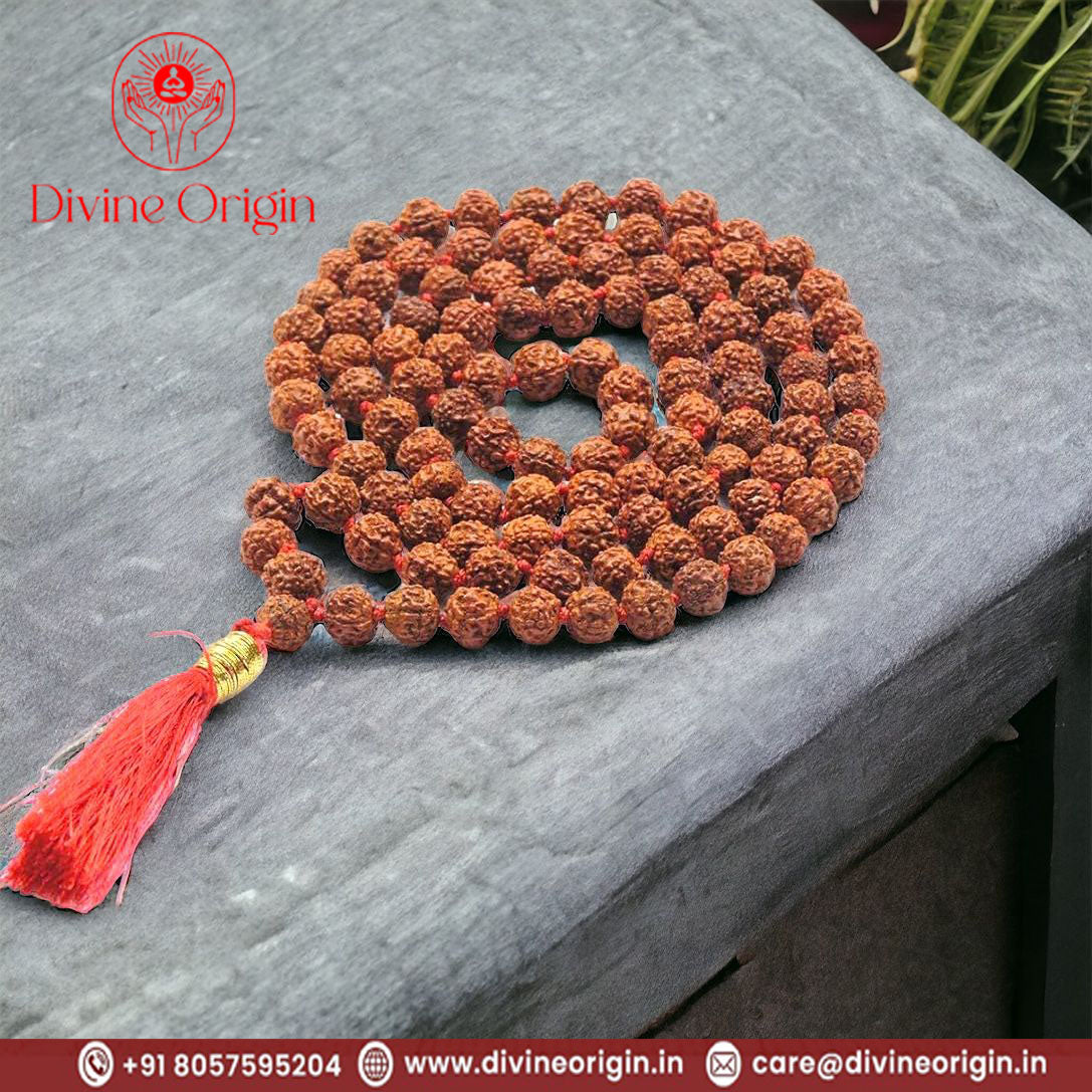 Rudraksha Pathariya Mala 108 Beads