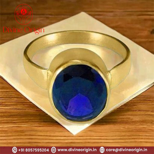 Certified Blue Sapphire 5.25ratti Asthdhatu Astrology Ring