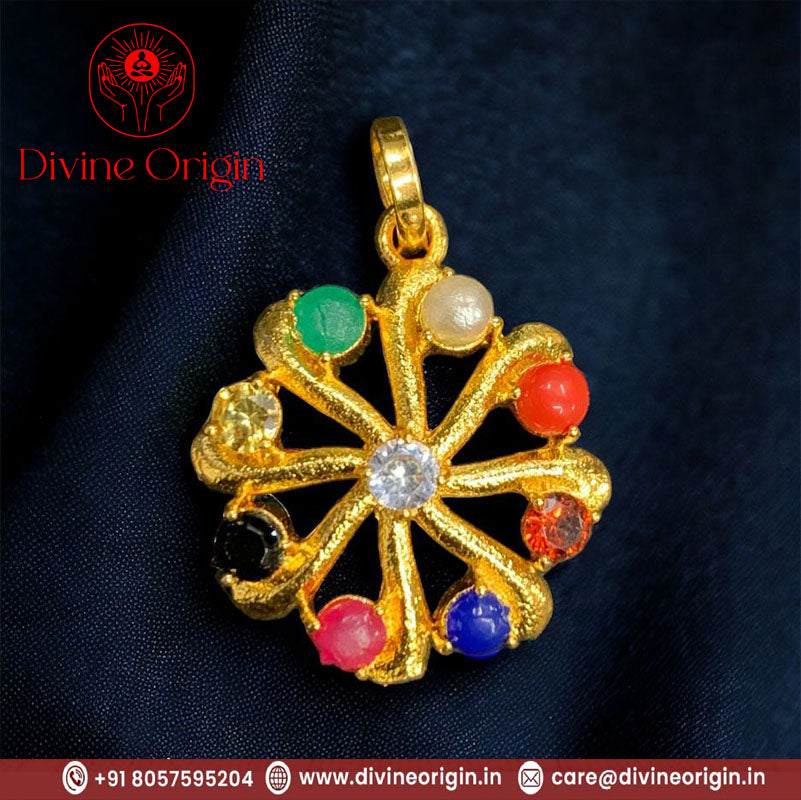 Navaratna Golden pendant