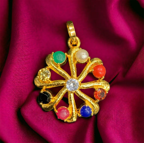 Navaratna Golden pendant