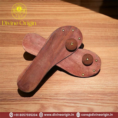 Handcrafted Wooden Charan Paduka (Khadau)