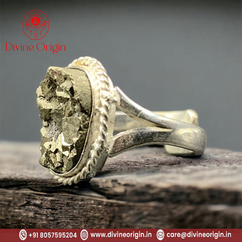 The Original Pyrite Ring (Adjustable)