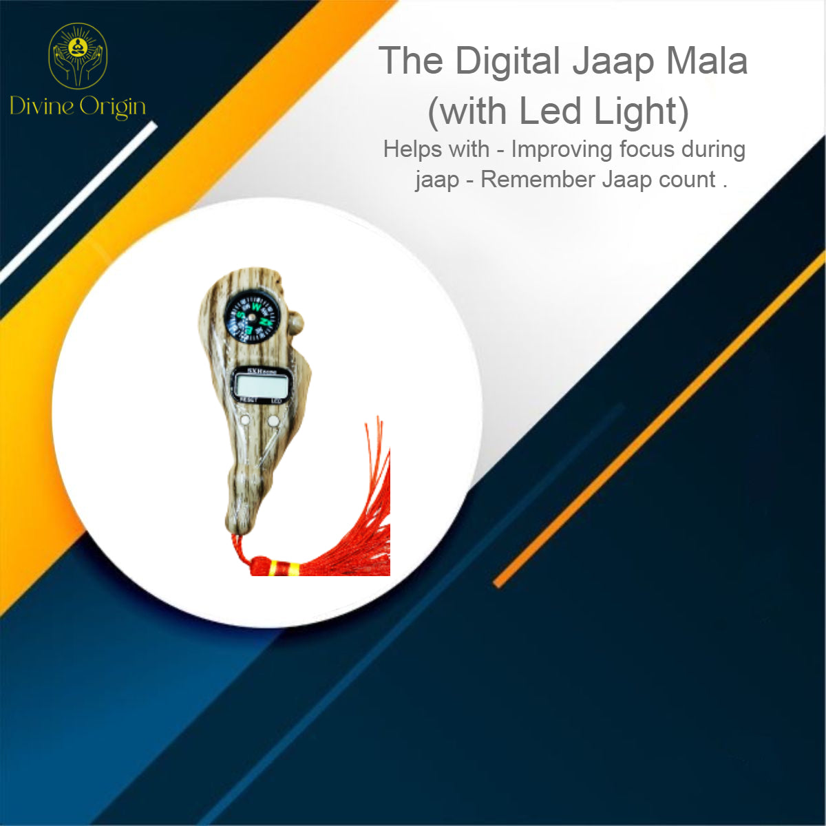 The Digital Jaap Mala Counter (With Compass)