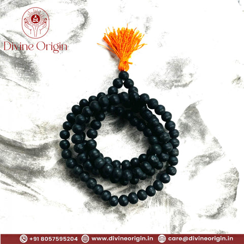 The Natural Ebony Mala ( Karungali Mala )