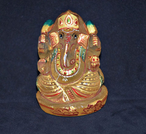 Ganesha Idol In Rose Quartz