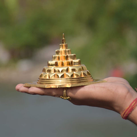 Gold Plated Maha Meru Shree Yantra