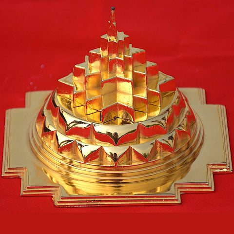 Gold Plated Maha Meru Shree Yantra