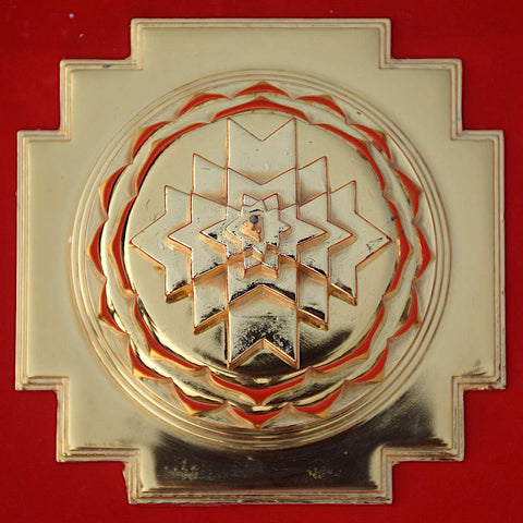 Gold Plated Maha Meru Shree Yantra