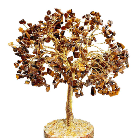 Tigers Eye Gemstone Tree,