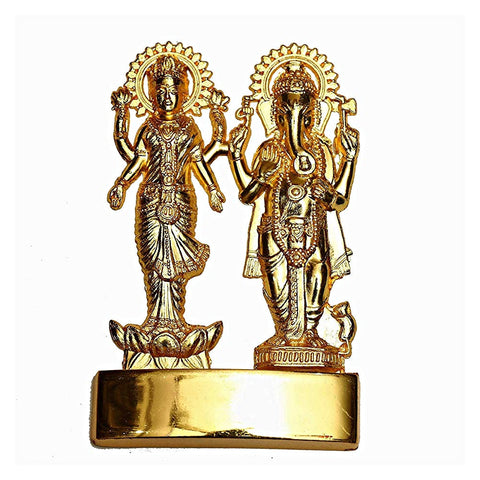 Laxmi Ganesh Brass Idol for Puja