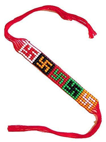 Bracelet Swastik Band Fashion Beaded Red Bracelet