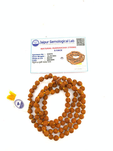 Rudraksha Japa Beads Mala With Lab Tested